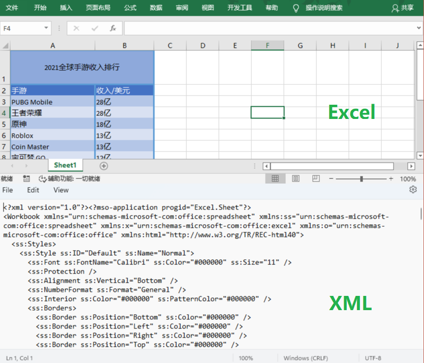 XML与Excel表格相互转换（Java）