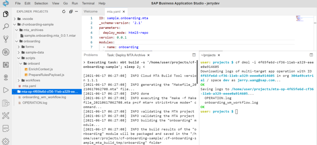 如何将SAP API Hub 上提供的工作流导入到 SAP BTP 上