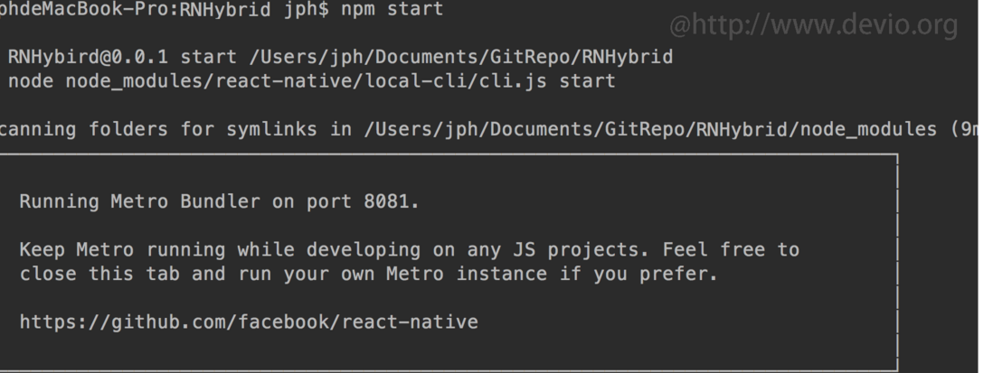 新版React Native 混合开发(iOS篇)