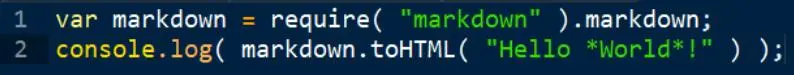 推荐一个markdown格式转html格式的开源JavaScript库