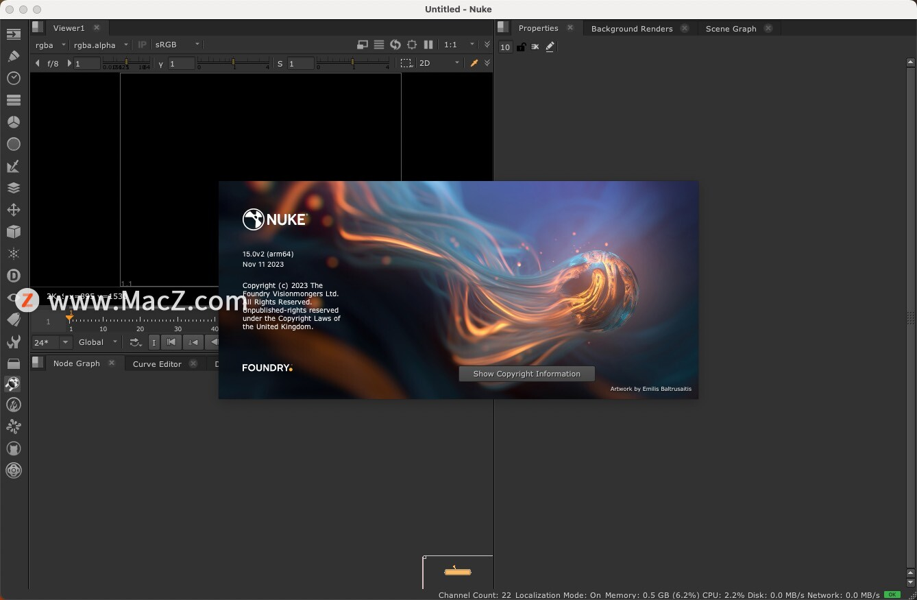 Nuke 15 for Mac(影视特效合成软件) 15.0v2