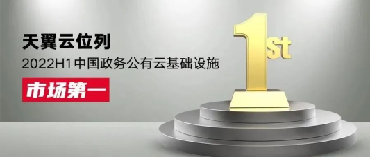 领导者！天翼云蝉联政务公有云基础设施市场第一