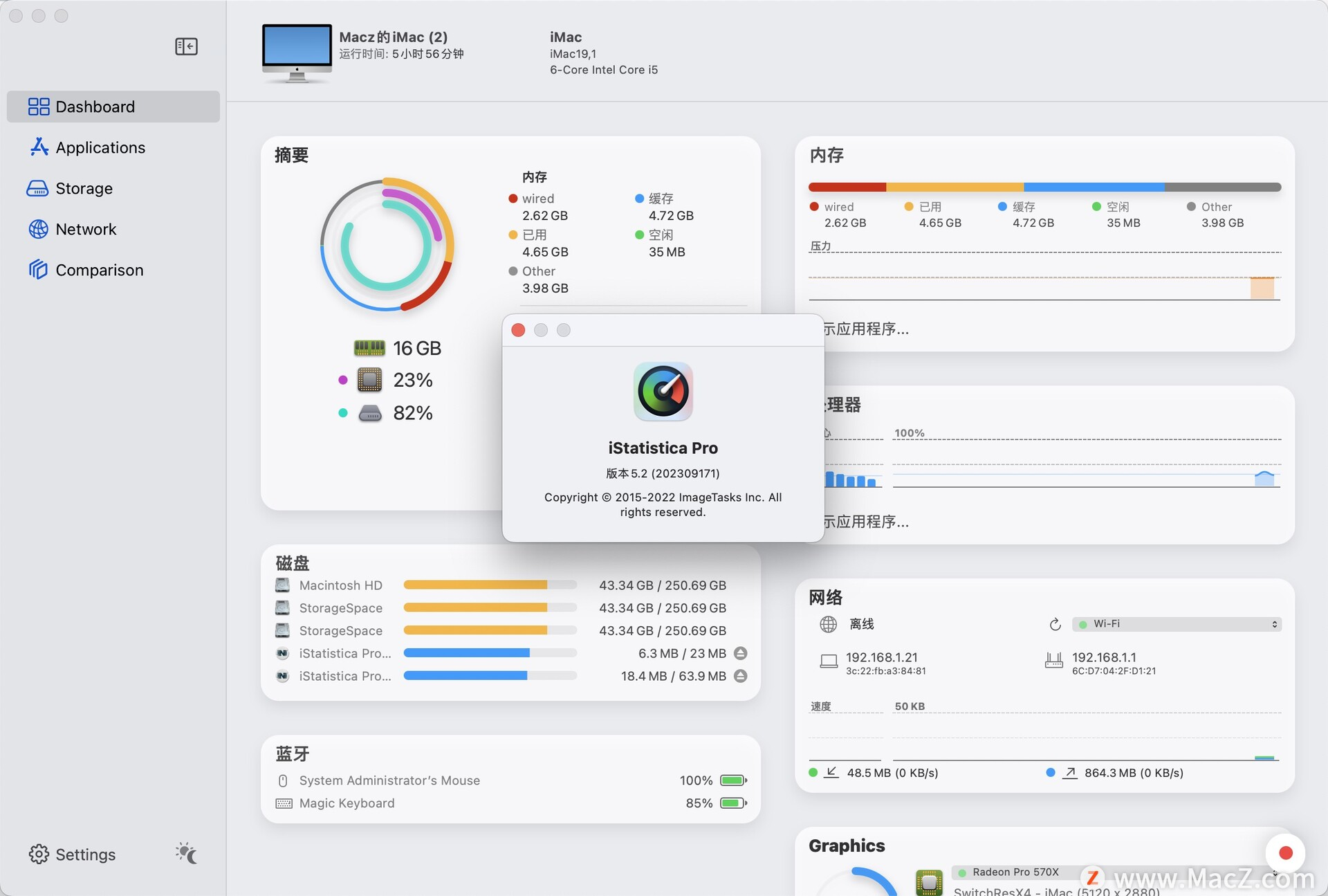 iStatistica Pro for Mac(系统活动监控工具)