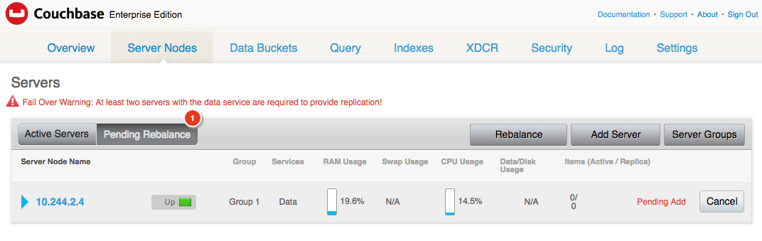 使用Kubernetes创建 Couchbase 集群