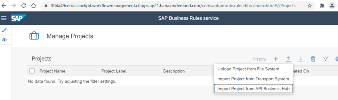 如何将SAP API Hub 上提供的工作流导入到 SAP BTP 上
