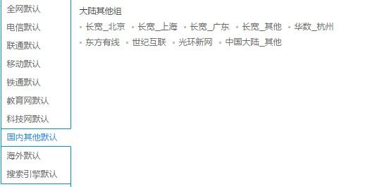 独家秘笈优雅的解决CloudXNS不存在“国内全部”线路的问题！