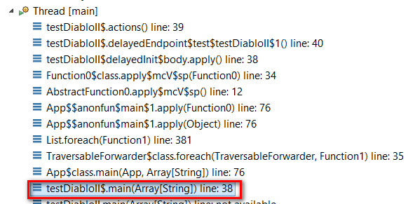 App in Scala