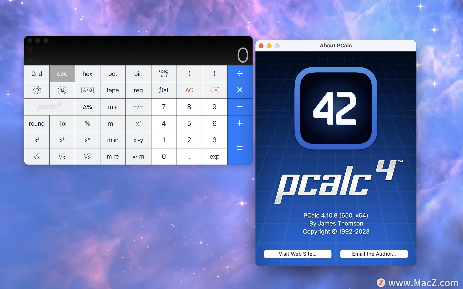 科学计算器Mac版PCalc