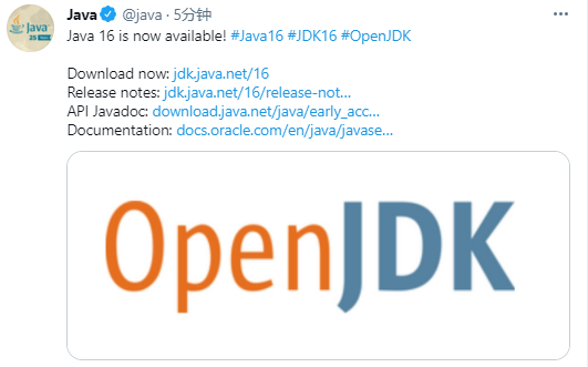 Java 16 正式发布