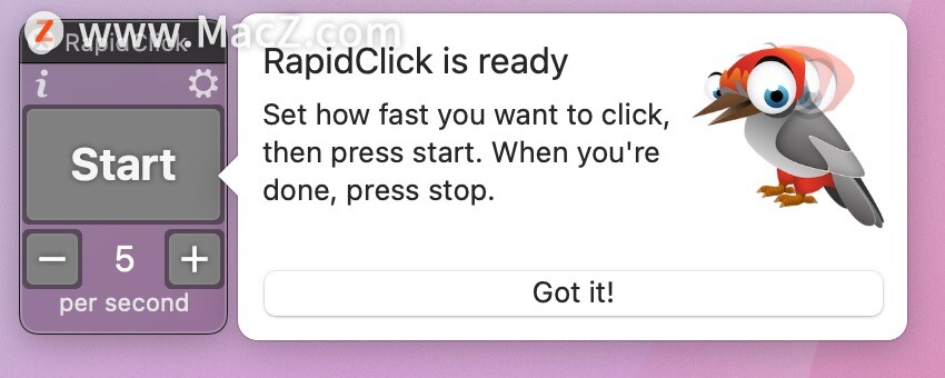 RapidClick for Mac鼠标连点器