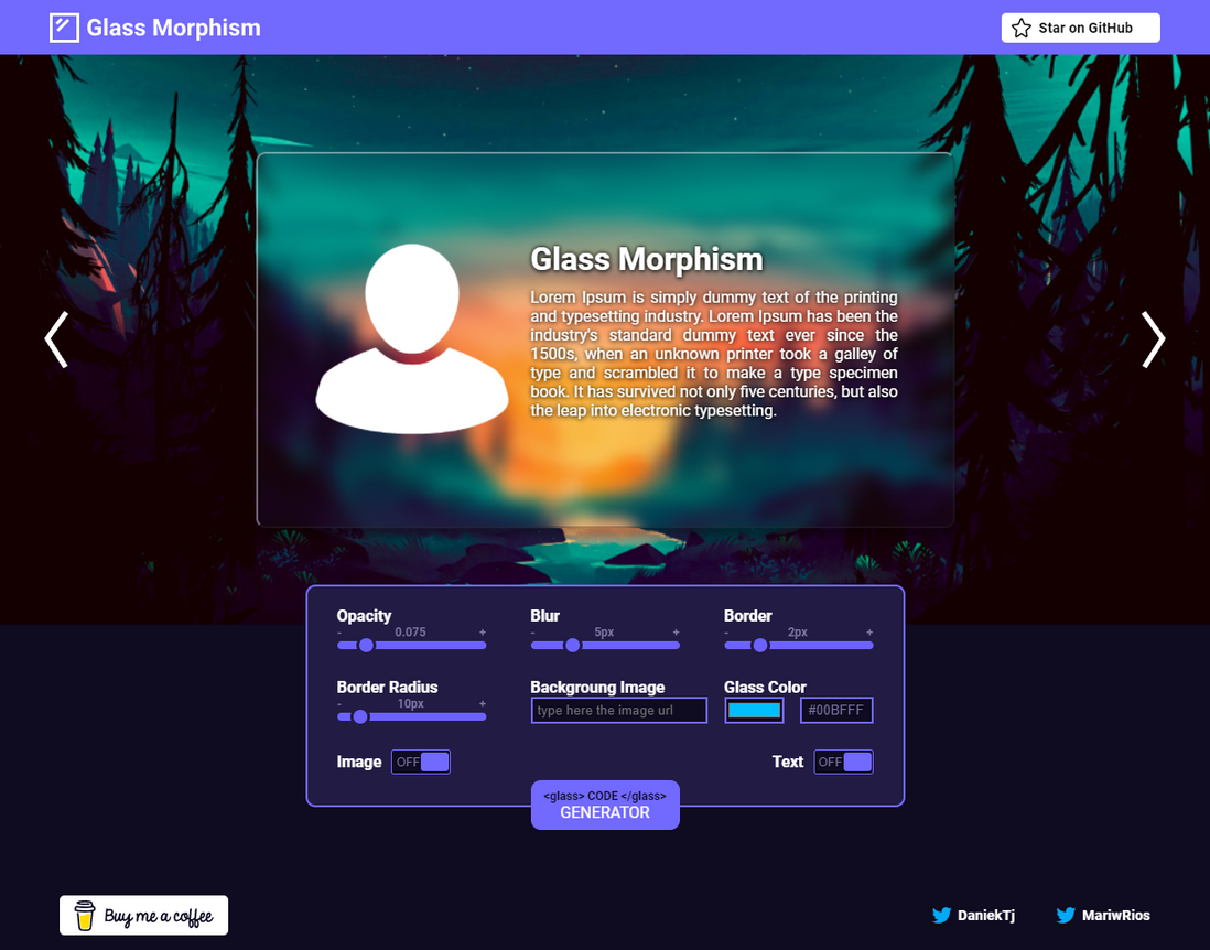 纯CSS 毛玻璃效果