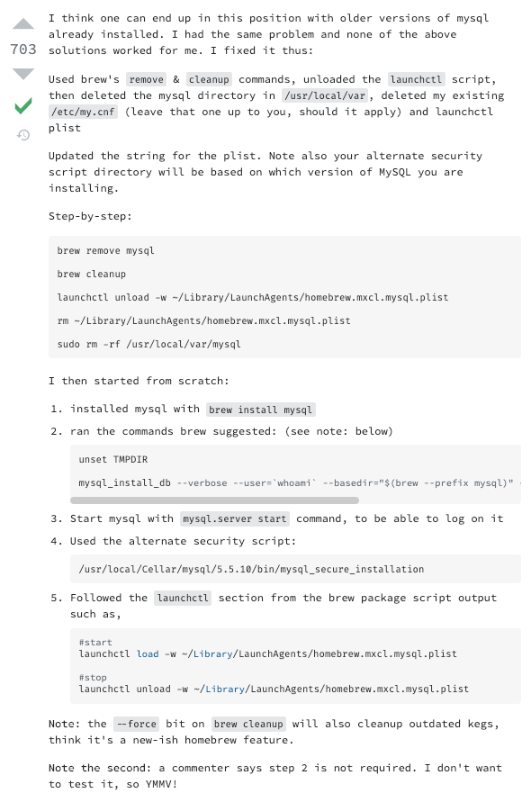 【BREW】brew mysql 无法连接问题