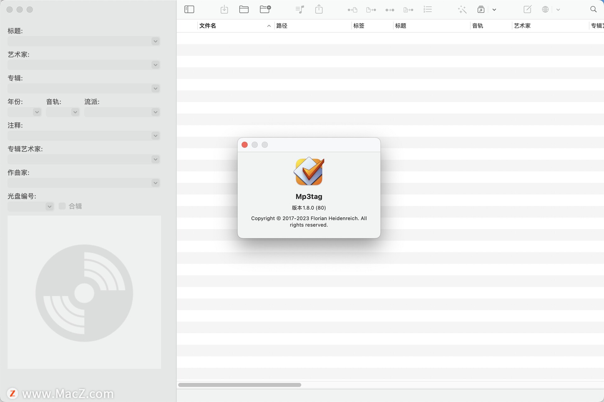 音频标签编辑 Mp3tag  for Mac