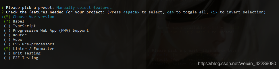 vue cli3初始化构建项目