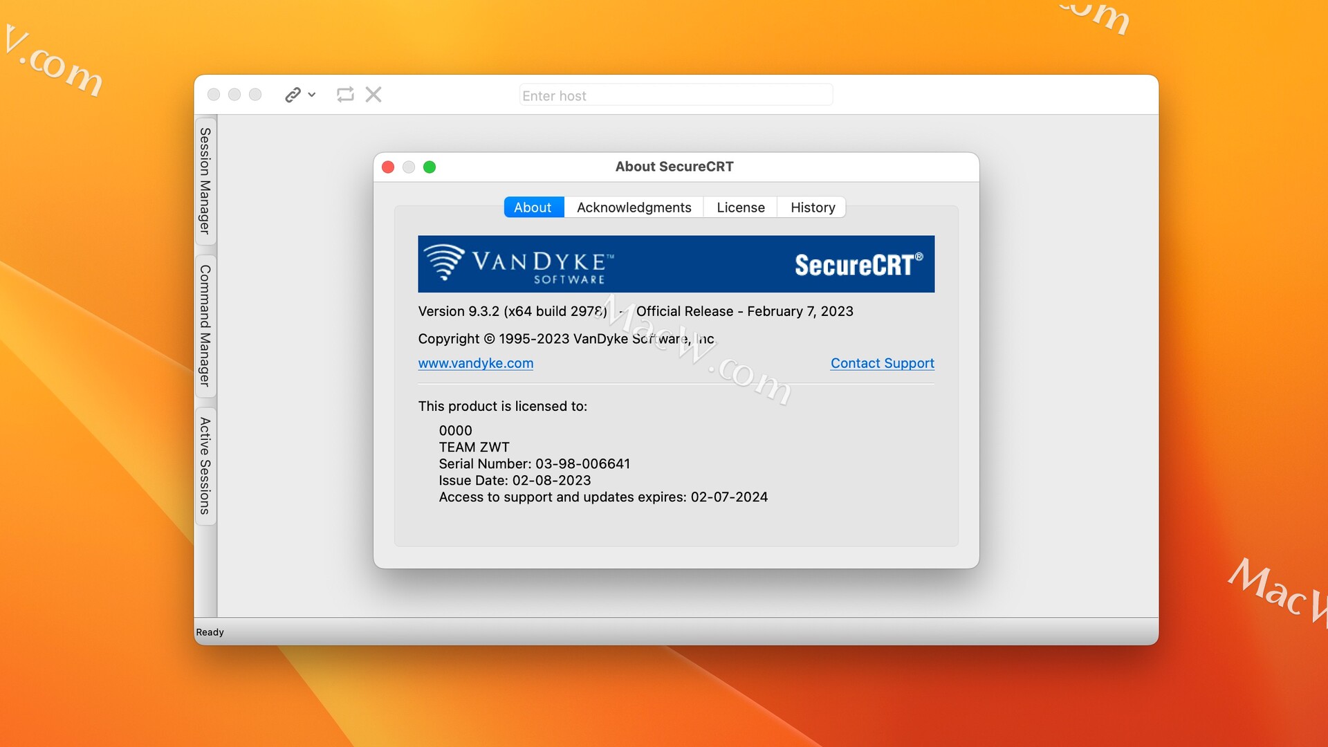 Mac软件下载-SecureCRT for mac(终端SSH工具) v9.3.2激活版