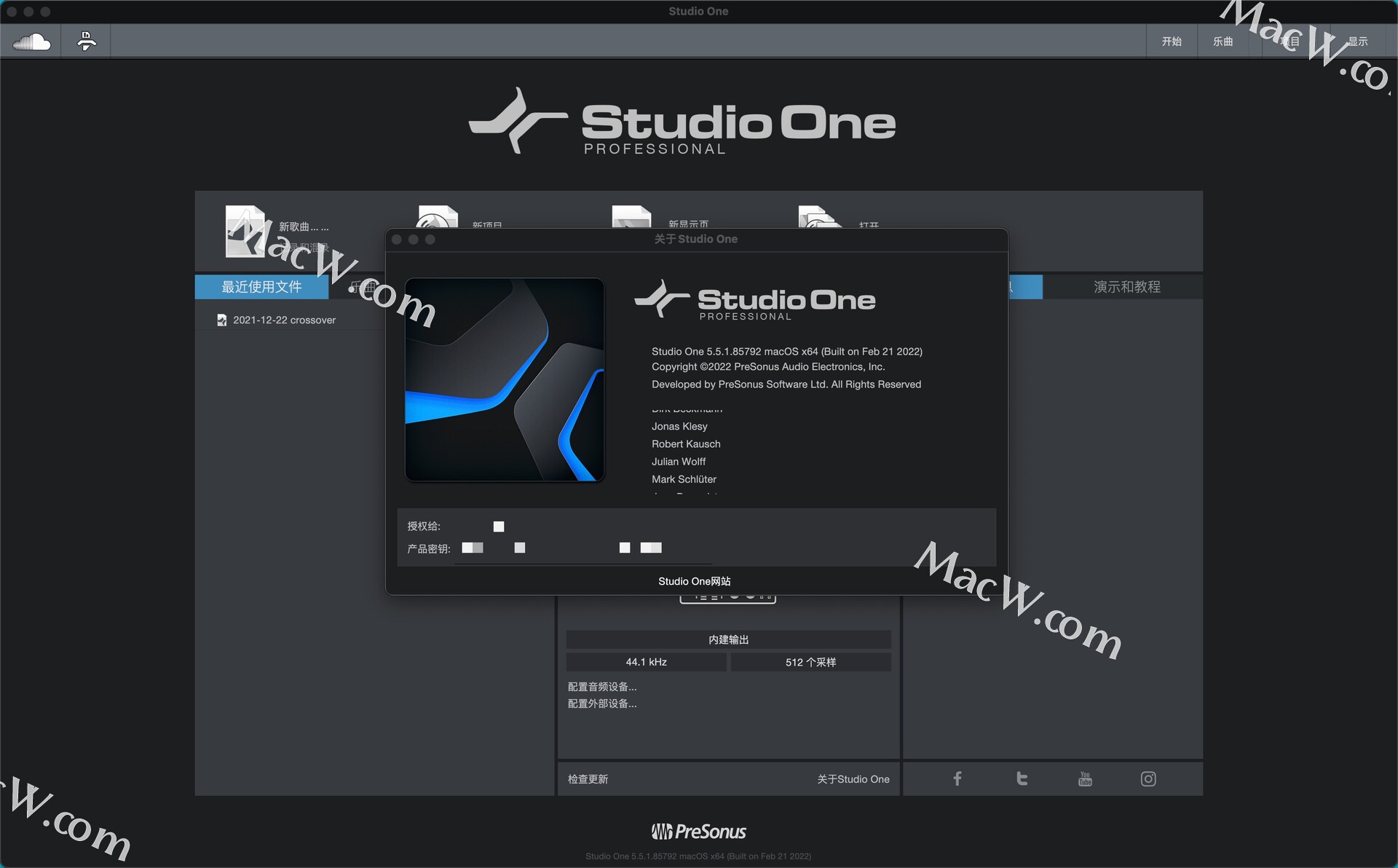 mac软件-Studio One 5 for Mac(音乐制作工具)v5.5.1激活版