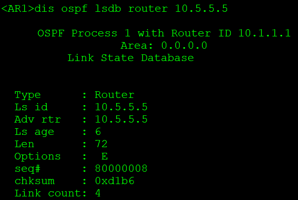 OSPF基础——区域内SPF计算