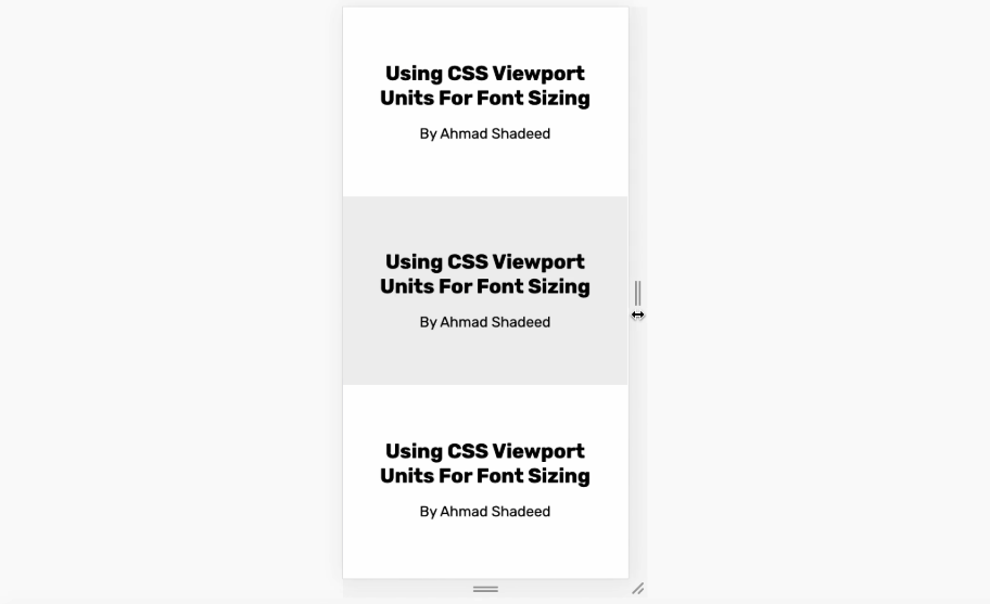 使用 CSS Viewport 快速布局