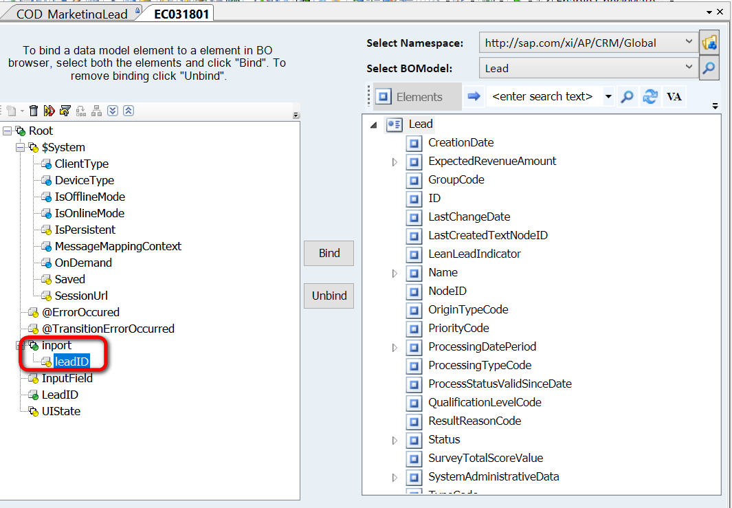 如何将SAP C4C TI页面的值传递到Embedded Component里去