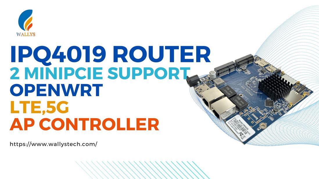 IPQ4019-Based Industrial Board:2 MiniPCIe Support