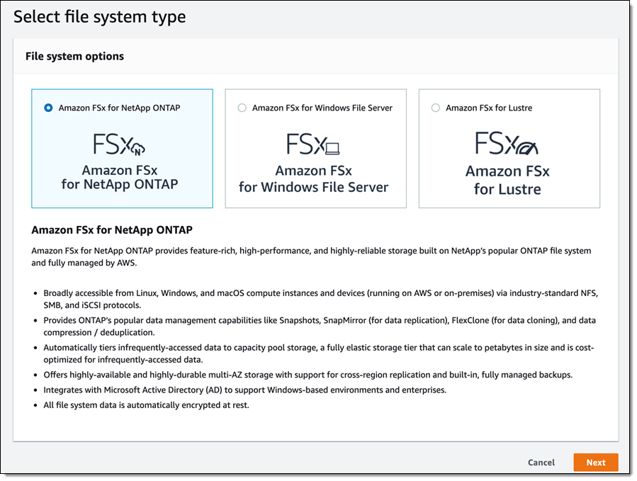 新增功能 – Amazon FSx for NetApp ONTAP