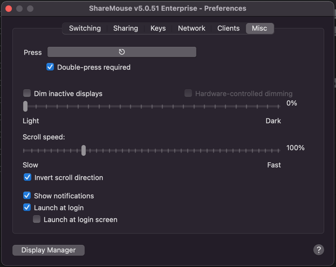 Mac 和 Windows 共享一套鼠标键盘