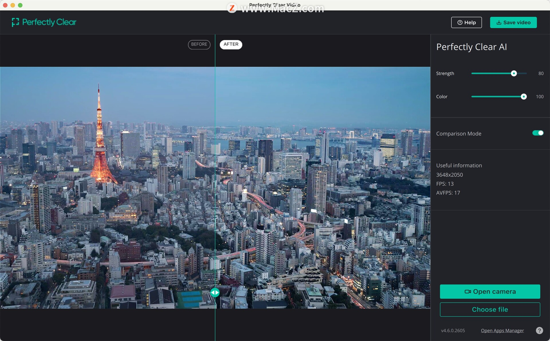 Macos 视频清晰化处理工具：Perfectly Clear Video for Mac 支持M1