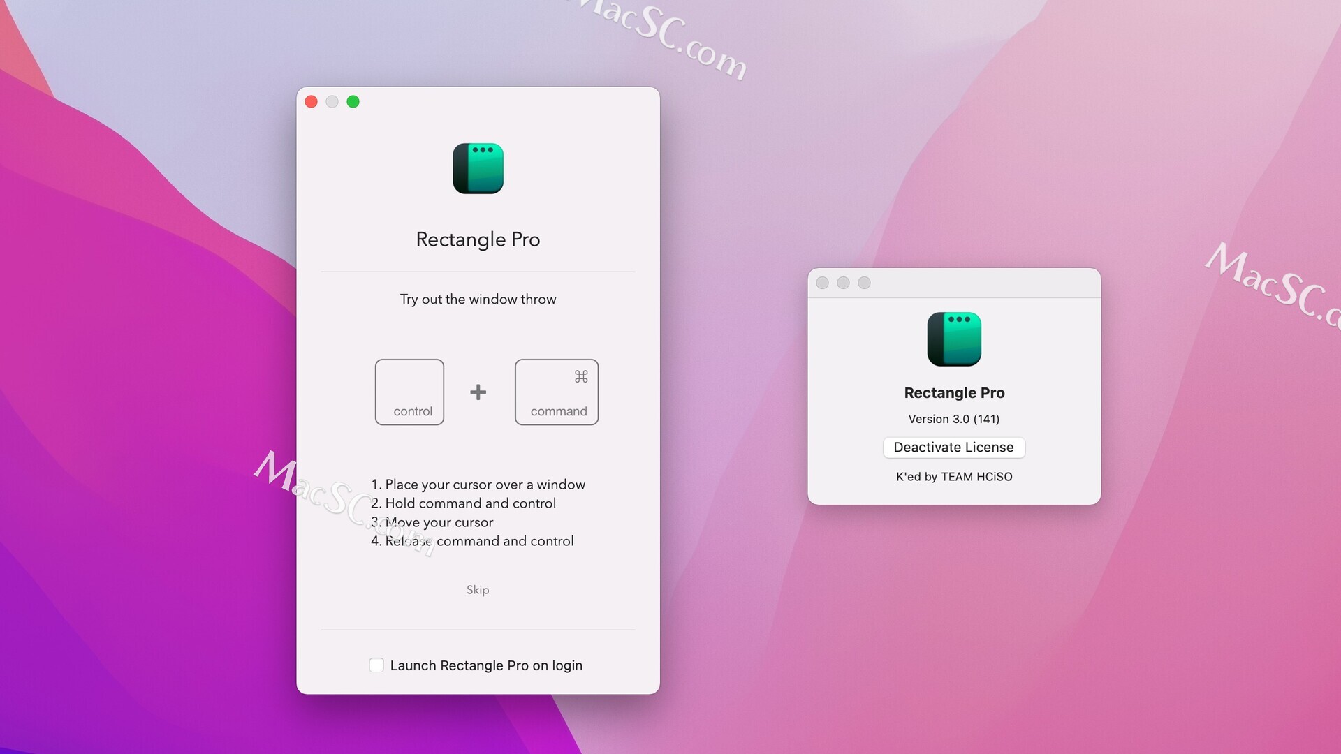 mac软件-Rectangle Pro for Mac(原Hookshot光标快速移动和管理窗口的工具)永久版