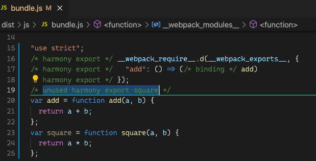 精准的打包 — Webpack 的 Tree Shaking