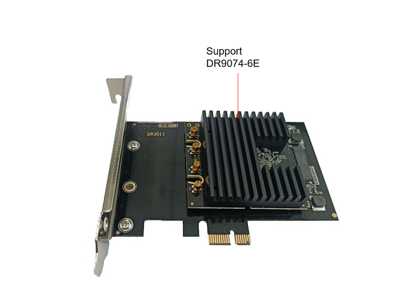 AX200NGW,wallys 1 x M.2 Card,QCN9074,  Adapter Card support DR9074-6E