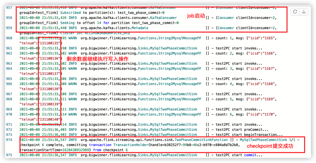 Flink EOS--整合MySQL验证2PC