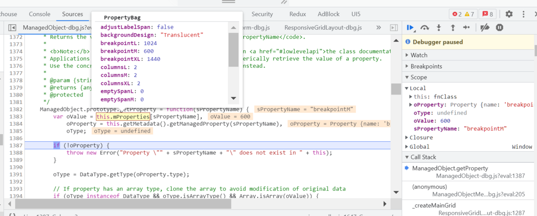 SAP UI5 SimpleForm 控件实例的初始化调试