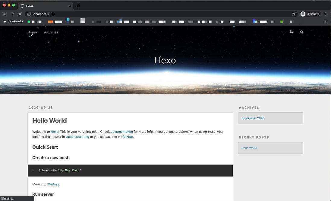 Mac下使用GitHub+Hexo搭建个人博客