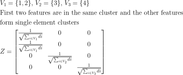 使用谱聚类（spectral clustering）进行特征选择