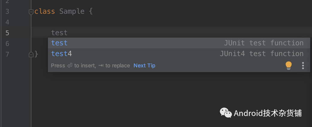 在Android Studio 中添加自定义活动模版（Live templates）