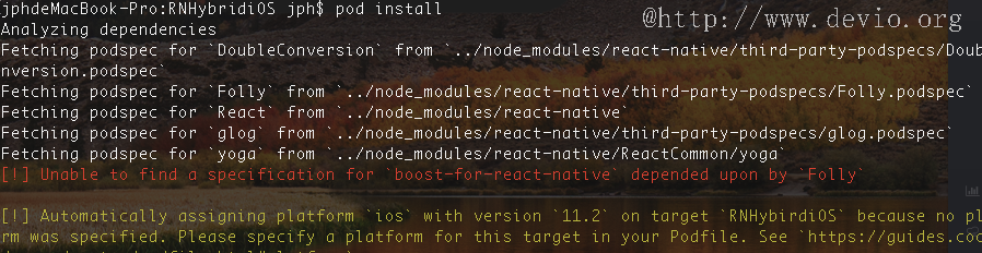 新版React Native 混合开发(iOS篇)