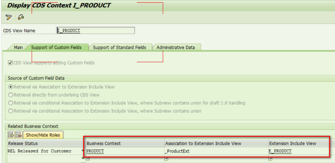 SAP S/4HANA里的MARA表和E_PRODUCT cds视图的关系