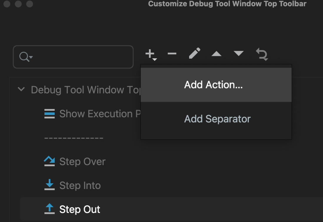 IDEA Debug框的 show execution point按钮没了