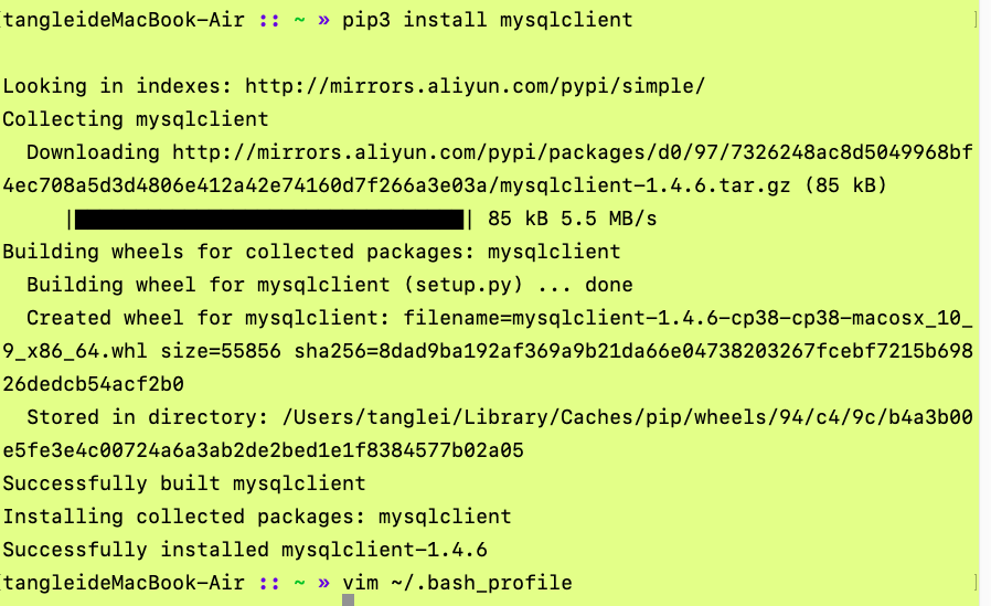  mac mysqlclient mysql config command not found helloworld 