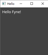 Go 每日一库之 fyne
