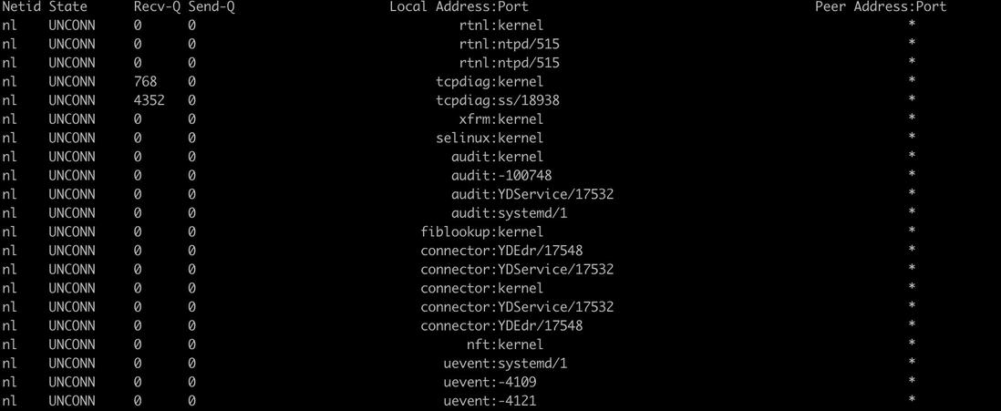 Linux之ss命令